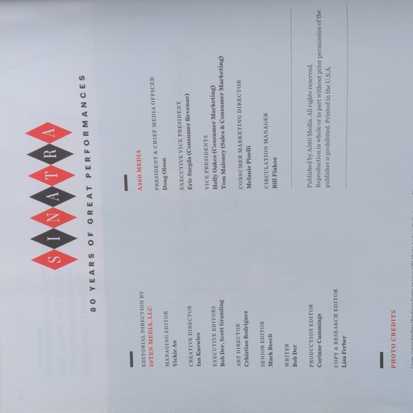 Sinatra 80 Years of Great Performances a360media Specials Magazine Photos NWT - Picture 16 of 16